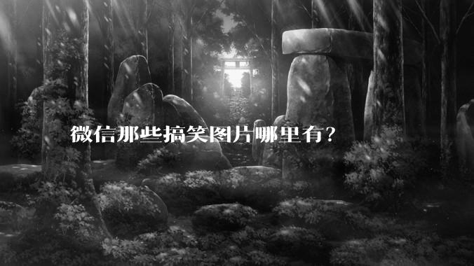 微信那些搞笑图片哪里有？