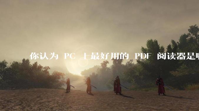你认为 PC 上最好用的 PDF 阅读器是哪一种？